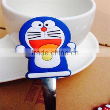 Customized silicone baby spoon with lovely cartoon