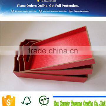 2015 OEM Red MDF Storage Tray 3 in 1 Set photo-4
