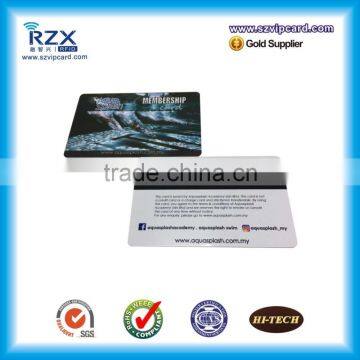 Printed plastic Hico 2750oe magnetic card for loyalty program