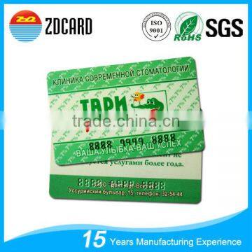 Custom Printing Embossed Number Pvc Card Manufaturer photo-4