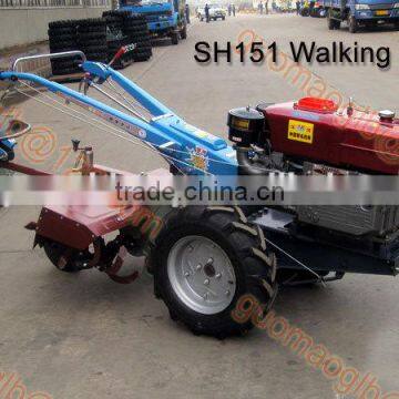 18hp farm walking tractor, hand tractor with plough, tiller