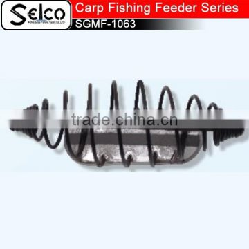 Spring carp fishing tackle inlined method fishing feeder with lead sinker