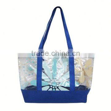 Hot fashion plastic pvc handbag with nice design,custom logo,OEM orders are welcome