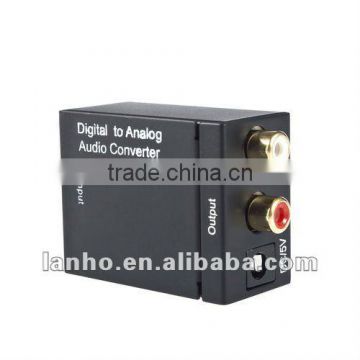 Optical Coaxial Toslink To Analog RCA L/R Audio Signal Converter Converte Digital