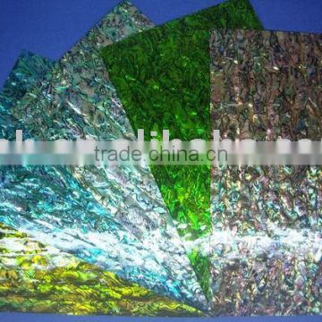 painted colourful shell laminate paper-natural abalone / paua shell