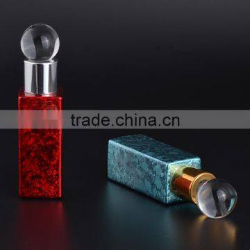 6ml Empty UV Crackle Colored Rectangular Shape Perfume Glass Bottles With Glass Stick Stopper for Essential Oil photo-2