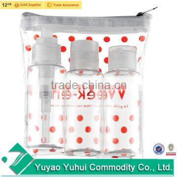 China Hot Sale Mini Pet Travel Set/plastic Travel Cosmetic Bottle Set/6pcs Travel Bottle Set in Pvc Bag photo-5