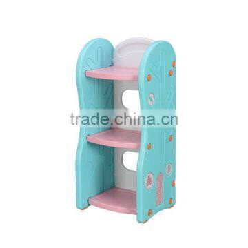 Children's Bookcase Kids Plastic Toy Storage Shelf photo-5