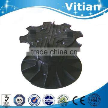 Multifunctional adjustable plastic pedestals for raised access floor