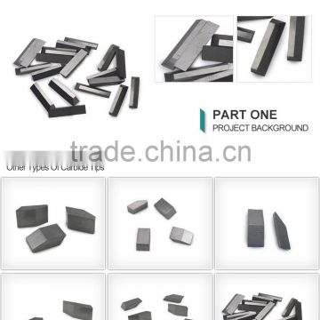 YT15/P10 A420 A420z tungsten carbide tips for machining steel