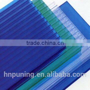 Transparent PC Polycarbonate Plastic Hollow Roofing Sheets Ten Years Quality photo-4