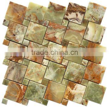 Colorfull Top Quality MULTI GREEN ONYX MOSAIC TILES COLLECTIONS photo-3