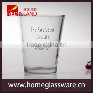 new design 16oz clear tumbler glass cup for drinking and juice