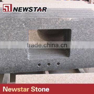 Blue Polished Granite Countertop Metal Countertop Edges photo-2