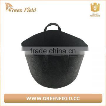 Round Felt Grow Bag Garden Black Felt Round Planters With Handles photo-2