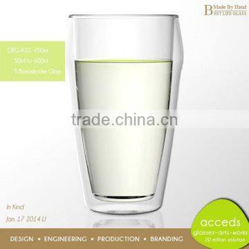 Heat Resistant Double Layer Drinking Glass photo-4