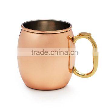 BPA FREE GENUINE COPPER 100% SOLID COPPER MOSCOW MULE DRINKING MUG, GENUINE COPPER MUG FOR GINGER VODKA, BEER, MOSCOW MULE