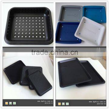 plastic unti-static ps black thermforming thick tray for electrical