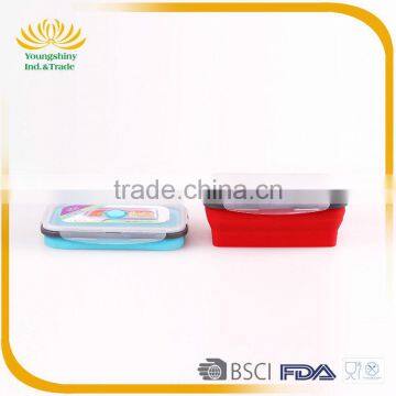 Good feedback silicone collapsible insulated lunch box