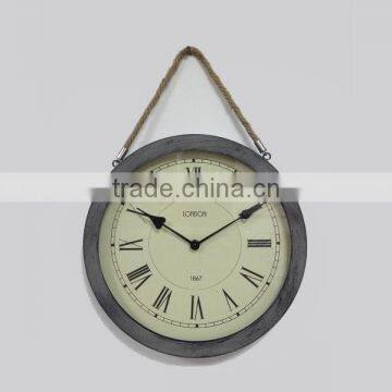 Wall Mounted Clock With Hemp Rope photo-2