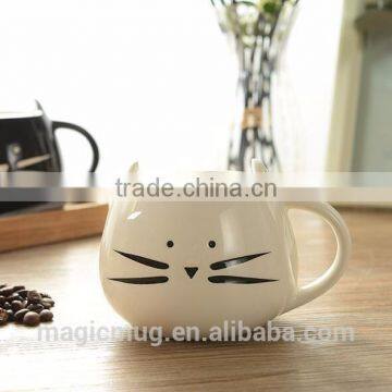 Factory Directly Sell Black Cat Shaped Ceramic Mug photo-4