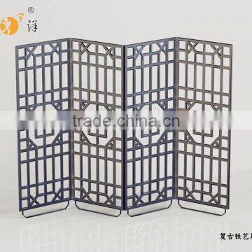 Simple Stylish Bedroom Hollow Folding Personality Metal Screen photo-4