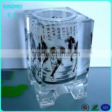 High Quality Acrylic Crystal Pen Holder,multifunction Pen Holder and Cardcase,clock photo-2