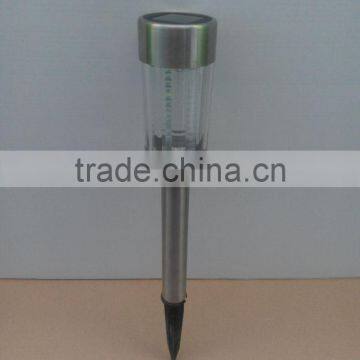 White Led Stainless Steel Tube Solar Light Garden Outdoor photo-4