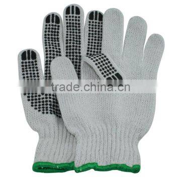 NMSAFETY PVC dots thick knitted polycotton construction glove