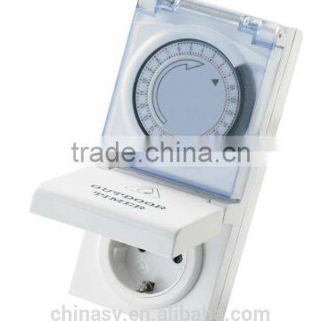 Outdoor Programmable Mechanical Timer with Waterproof Function, Suitable for Many Countries