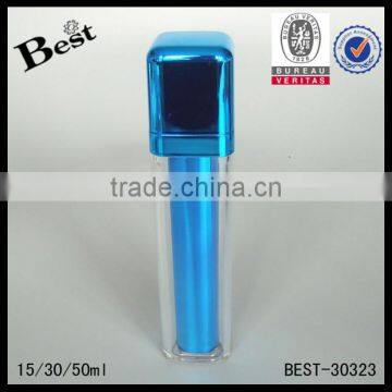 15 30 50ml Fancy Blue Acrylic Cosmetic Bottle Skin Care Cosmetic Oil Bottle Set photo-5