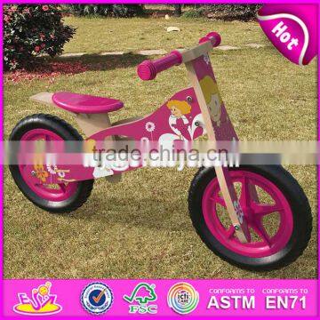 2017 New Design Original Work Wooden Girls Balance Bike for Toddlers W16C173 photo-4