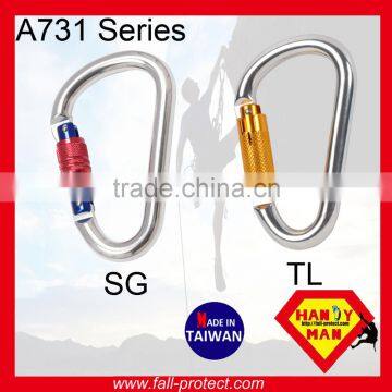 25KN Mountaineer Climbing D Type Aluminum Carabiner For Wild Sports photo-5