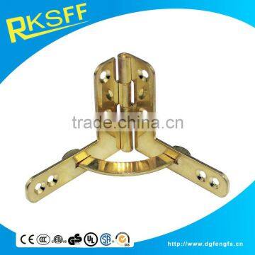 2017 China promotion cheap golden plating zinc alloy die casting hinge