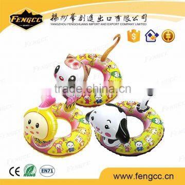 eco-friendly Phthalate Free Cartoon colorful Inflatable floating inflatable baby swimming ring