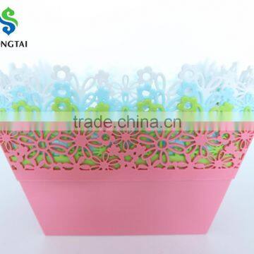 2016 New Style Plastic pp Square Fruit Basket With Sunflower photo-5