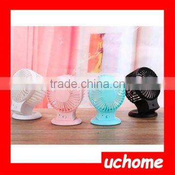 UCHOME Promotion Gift Summer Mini Rechargable Fan With Led Light for Outdoor and Office photo-6