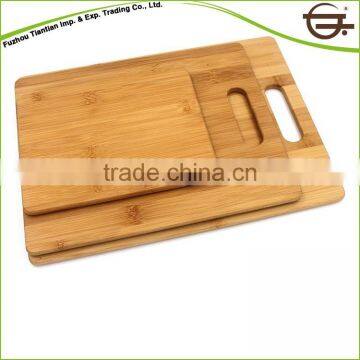 Rectangle Kitchen Luxury 3-piece Bamboo Cutting Board Set Wholesale