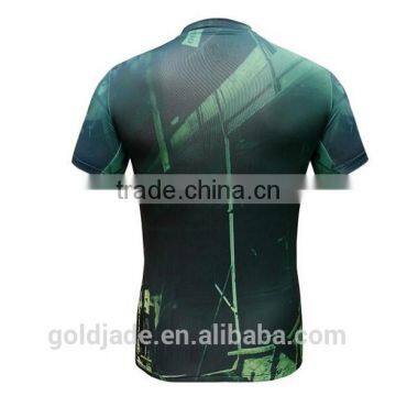 2015 Factory High Quality Sublimation Compression Shirt Men photo-6