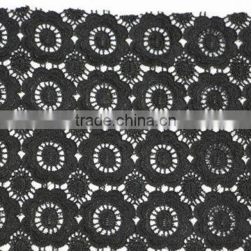 embroidered flower trim fabric