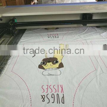 Printing Embroidered Fabric Cloth Automatic Laser Cutting Machine for Sportswear photo-3