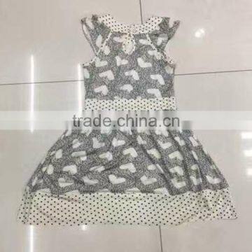 Girls China Suppliers Overruns Garment Dot Print Summer Dresses photo-5