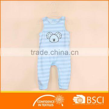 Interlock sleeveless Baby smocked romper