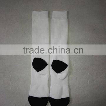 Blank Polyester Socks for Sublimation With Black Toe and Black Heel photo-2