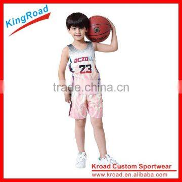 Children Hot selling international basketball jersey/shirts