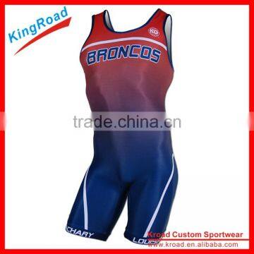 2016 Customized Professional Wrestling Singlet/Sportswear/runing Shirt photo-2