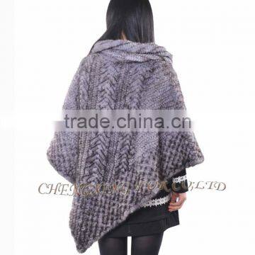 CX-B-M-33E Fashion In-stock Free Size Shawl/ Mink Fur Lady's Fur Cape photo-5