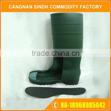 Comfortable PVC Waterproof Chemical Steel Toe Boots Wholesale