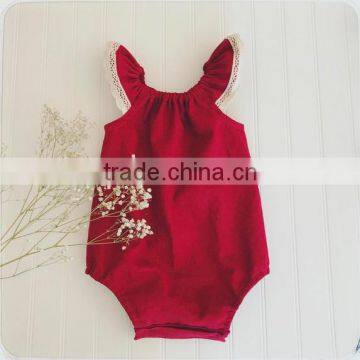 Baby Clothes Newborn Pink Cotton Kid Sleeveless Rompers Children Lace Jumpsuit photo-5