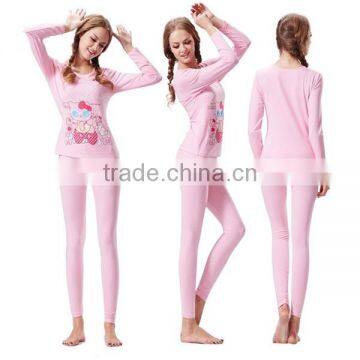 New Arrival Comfortable Young Girls Thick Thermal Underwear photo-2